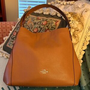 Coach Brown Leather Hobo Bag